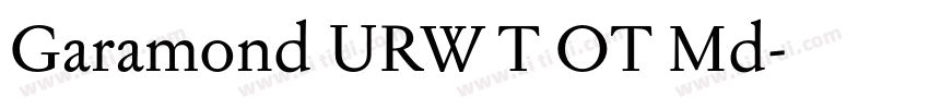 Garamond URW T OT Md字体转换